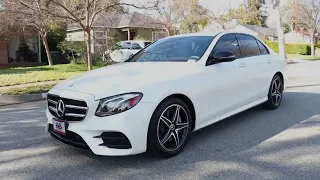 2018 Mercedes-Benz E300 AMG Line with Night Edition/Designo Interior