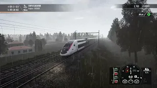 Train Sim world 2 | TGV 320km/h - 0km/h Emergency Brake test