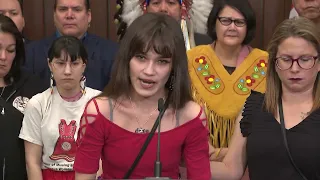 'I'm heartbroken': Morgan Harris' daughter is in Ottawa | APTN News