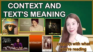 Going Beyond the Text: Context and Text's Meaning