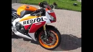 2015 Honda Repsol Fireblade with new Akrapovic GP Slipon exhaust