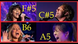 Famous Singers Singing O Holy Night in HIGHER Version!