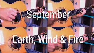 September - Earth, Wind & Fire - Acoustic Solo Guitar - Arranged by Kent Nishimura