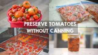 3 WAYS to Preserve Tomatoes without Canning