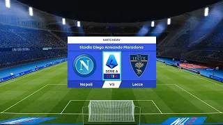 Napoli vs Lecce | Stadio Diego Armando Maradona | 2023-24 Serie A | PES 2021