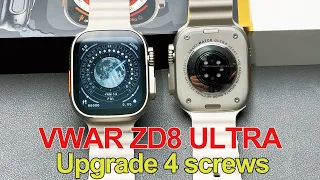 VWAR ZD8 Ultra 2023 Version- Upgrade 4 screws, 1:1 49mm Case Ultra Smartwatch