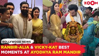Ranbir Kapoor, Alia Bhatt, Vicky Kaushal & Katrina Kaif's UNSEEN moments from Ayodhya Ram Mandir