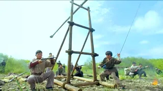 [Anti-Japanese Film] Using homemade cannons,guerrillas fiercely counterattack,killing national army!