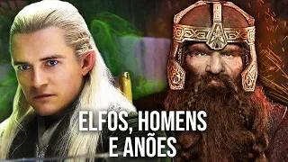 A ORIGEM DAS RAÇAS DA TERRA MÉDIA | Elfos, Anões e Homens