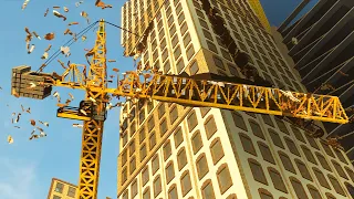 Crane vs Buildings Disaster | Teardown