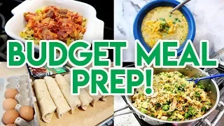 STAY HOME AND MEAL PREP ON A BUDGET! 💵 FRUGAL MEAL PREP 🍽 COOK ONCE EAT ALL WEEK