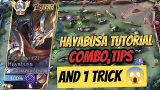 HAYABUSA TUTORIAL COMBO AND TIPS /MLBB GAMEPLAY