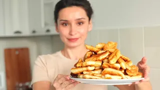 Вкуснятина к чаю за 20 минут на сковороде! Пышные вергуны.  Бюджетная вкусная выпечка на кефире