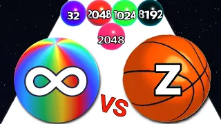 BALL RUN 2048 Infinity Mode vs ABC Color Ball Run (ASMR Gameplay)