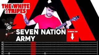 【THE WHITE STRIPES】[ Seven Nation Army ] cover by Masuka | LESSON | GUITAR TAB