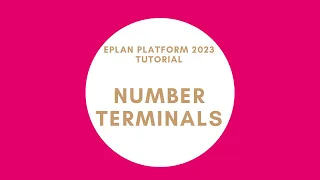 Terminal Numbering | EPLAN New Platform