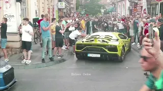Supercars arriving at Old Town of Sarajevo (OneLife Rally )