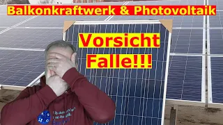 Balkonkraftwerk zusammen mit Photovoltaik betreiben - darauf müsst ihr achten!