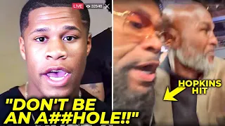 Devin Haney Gives HORRIFIC WARNING To Bernard Hopkins For HITTING Bill Haney