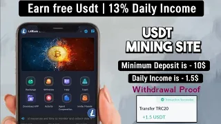 Trx Mining Site | new usdt earning site | trx usdt mining app | Cloud Mining | usdt investment site