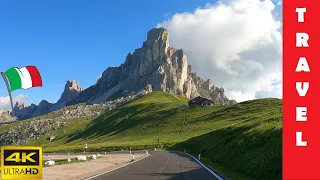 Driving in Italy 9: Giau Pass in the morning | 4K 60fps