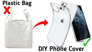 How to make phone cover making at home with Plastic Carry Bag