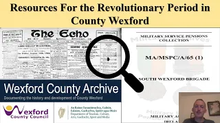 Resources for the Revolutionary Period in County Wexford