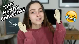 DOING MY MAKEUP WITH TINY HANDS.... omg