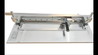 Sample grooving machine for cardboard, thin paper, MDF board