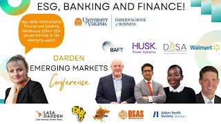 ESG Banking and Finance | @DardenMBA Emerging Markets Conference with Leaders who Enable Change