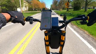 MORNING RIDE ON THE WOLF KING GT TESTING OUT NEW NECK STRAP FOR MY GOPRO