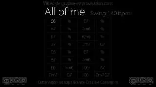 All of Me : Backing Track (140 bpm)