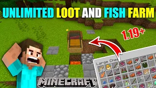 EASIEST 1.19 AUTOMATIC FISH FARM TUTORIAL in Minecraft Bedrock (MCPE/Xbox/PS4/Nintendo Switch/PC)