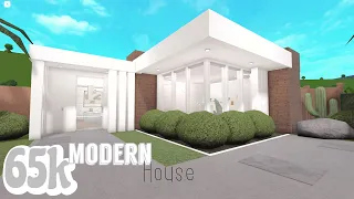 🧸BLOXBURG 65K MODERN HOUSE 🌴l NO-GAMEPASS ☘️ ROBLOX 🪵 Casa moderna