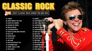 Bon Jovi,Guns N’ Roses,CCR,Aerosmith,Metallica,Queen 🔥 Top 100 Best Classic Rock Songs Of All Time