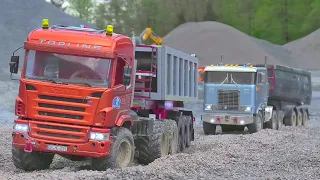 Liebherr R970 RC  / Load the Arocs, K-700 & Scania 6x6 / Mega RC Zone