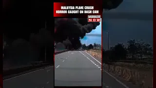 Malaysia Plane Crash: Horrifying Crash Caught on Car Dash Cam | Viral Video | Elmina Plane Crash