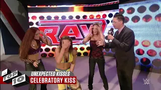 WWE TOP 10 UNEXPECTED KISSES