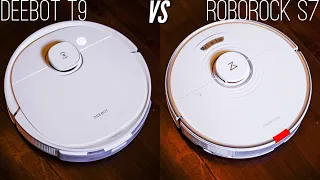 ECOVACS DEEBOT T9 vs Roborock S7: Battle of the Robot Vacuum!