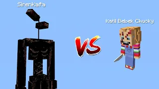 SİREN KAFA VS KATİL BEBEK CHUCKY BÜYÜK SAVAŞ - Minecraft