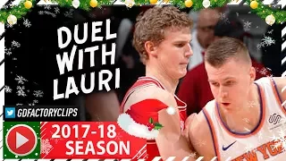 Kristaps Porzingis Full Highlights vs Bulls (2017.12.27) - 23 Pts, SICK Duel vs Lauri Markkanen!