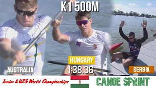 K1 Men 500m U23 Final A | HUNGARY CHAMPION | Junior & U23 World Championships Szeged Hungary 2022