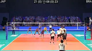 Volleyball Japan vs Brazil Amazing Full Match
