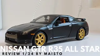 Maisto 1/24 Nissan GTR r35 All star edition review