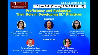 ELTAI Webinar 57-Proficiency and Pedagogy: Their Role in Developing ELT Practices