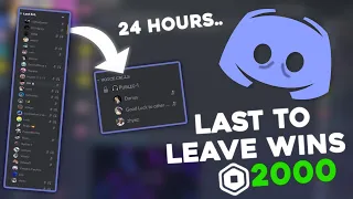 Last to Leave Discord VC Wins 2000$ *24 Hours*