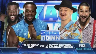 The New Day vs Happy Corbin & Madcap Moss (Tag Team - Full Match)