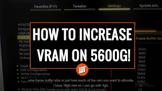 How to Increase VRAM on Ryzen 5 5600G | B550M Motherboard | UMA Configuration