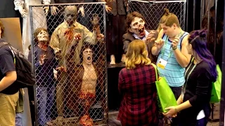 Zombie SCARES at Transworld Halloween Show 2016