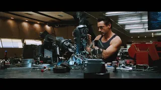 Тони Стар создаёт костюм Марк 2. (Железный человек / Iron Man 2008)